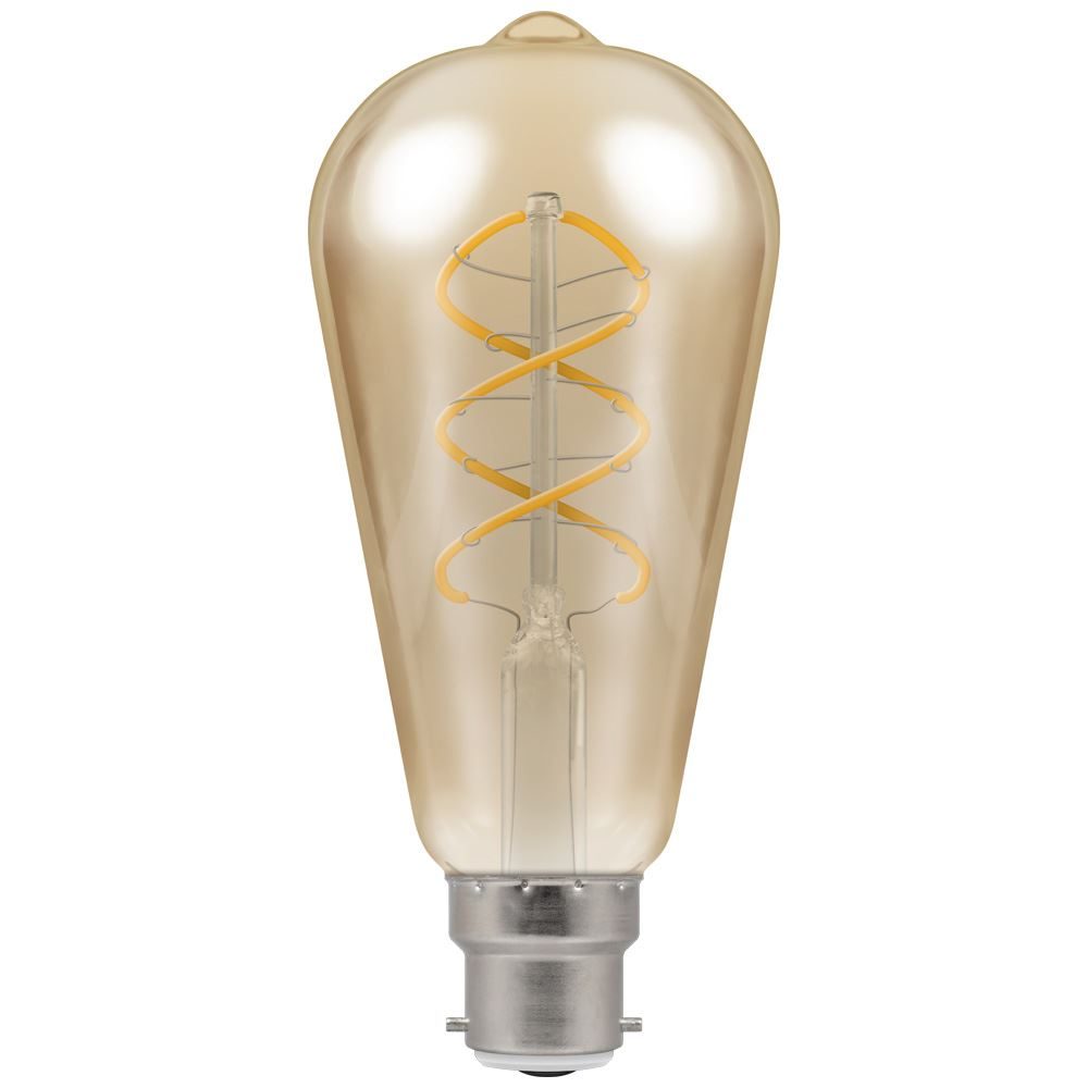 Crompton - Vintage Pear Spiral LED Filament Bulb - Luminosity Designs Ltd
