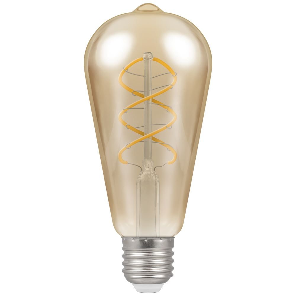Crompton - Vintage Pear Spiral LED Filament Bulb - Luminosity Designs Ltd