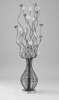 Luminosity Designs - Viola Crystal Flower Floor Lamp by Cassia Twigue - Luminosity Designs Ltd