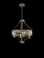 Diyas - Vivienne 4 Light Crystal Pendant / Semi Flush - Luminosity Designs Ltd