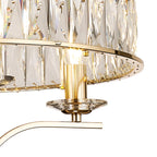 Diyas - Vivienne 4 Light Crystal Pendant / Semi Flush - Luminosity Designs Ltd