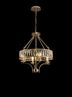 Diyas - Vivienne 4 Light Crystal Pendant / Semi Flush - Luminosity Designs Ltd