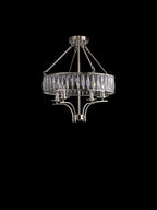 Diyas - Vivienne 4 Light Crystal Pendant / Semi Flush - Luminosity Designs Ltd