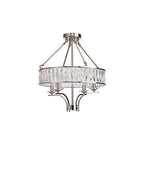 Diyas - Vivienne 4 Light Crystal Pendant / Semi Flush - Luminosity Designs Ltd