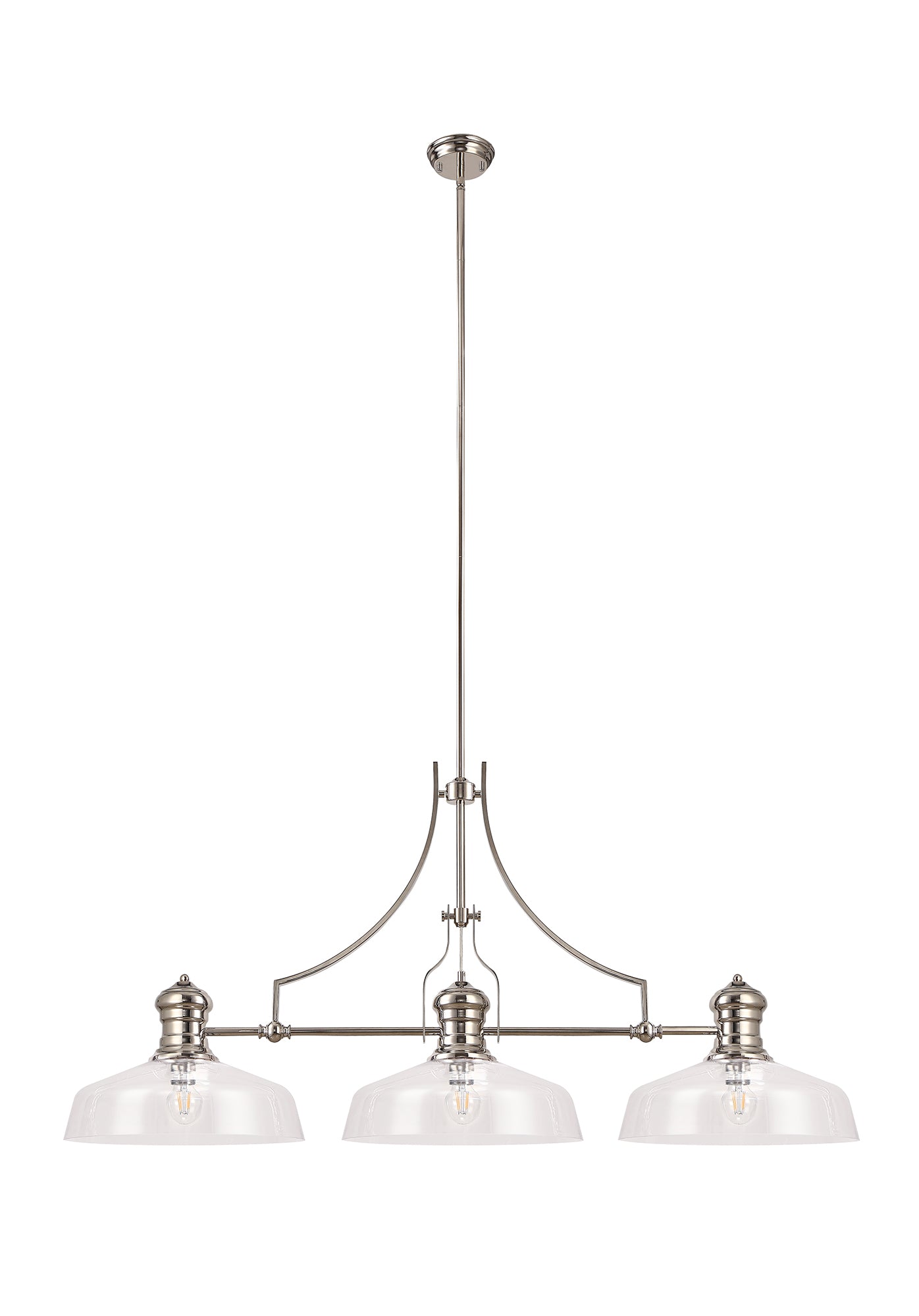 Flat Round Glass Lampshade