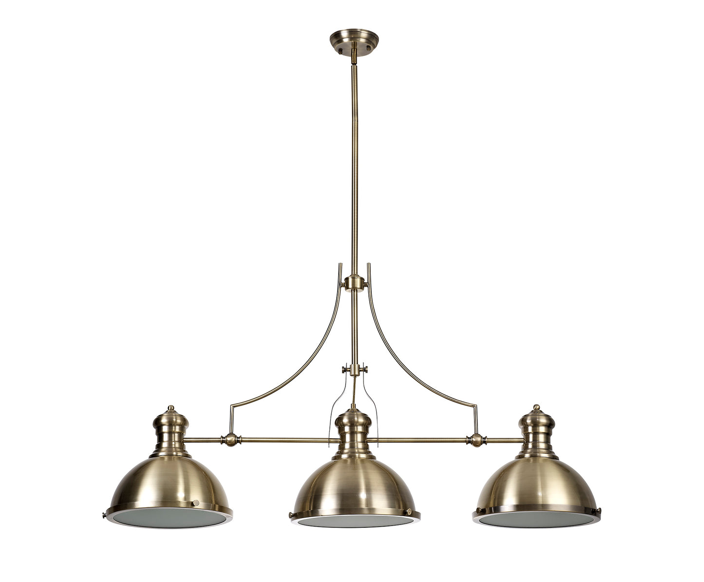 Hanger Bar Pendant with Metal Shades