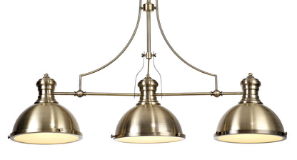 Hanger Bar Pendant with Metal Shades