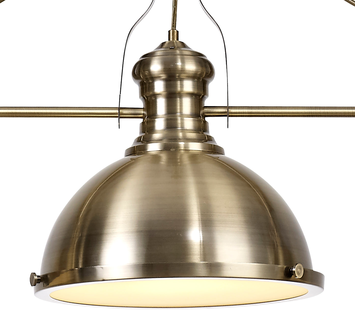 Hanger Bar Pendant with Metal Shades