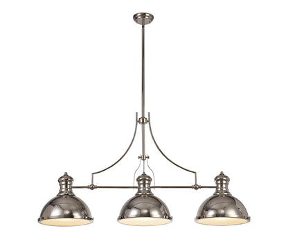 Hanger Bar Pendant with Metal Shades