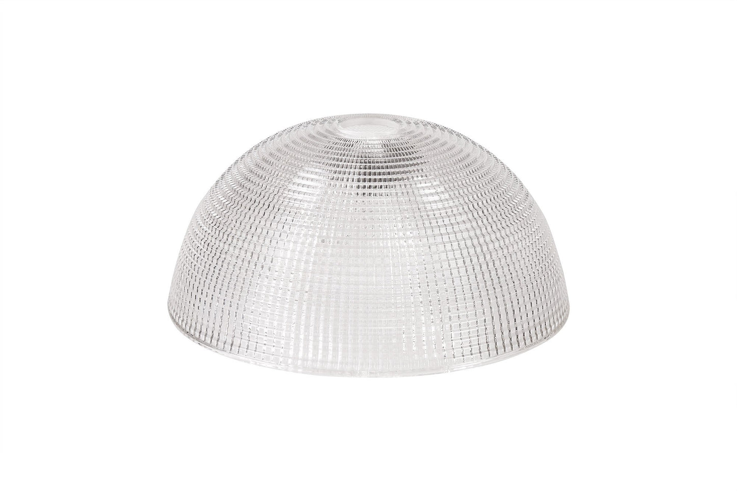 Rounded Prismatic Effect Glass Lampshade