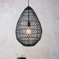 Luminosity Designs - Wasp Black Rattan Pendant - Luminosity Designs Ltd