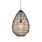 Luminosity Designs - Wasp Black Rattan Pendant - Luminosity Designs Ltd
