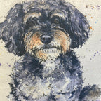 Luminosity Designs - Watercolour Fabric Doorstop - Cavapoo - Luminosity Designs Ltd