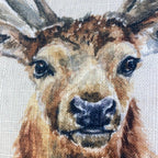 Luminosity Designs - Watercolour Stag Cushion - Luminosity Designs Ltd