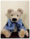 Kitty B Bears - William Traditional Style Dressed Mohair Bear - Luminosity Designs Ltd