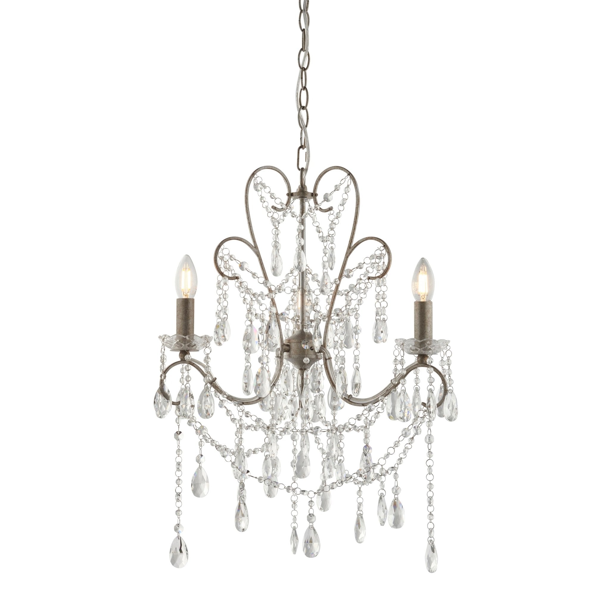 Luminosity Designs - Windsor 3 Light Aged Chandelier - Luminosity Designs Ltd
