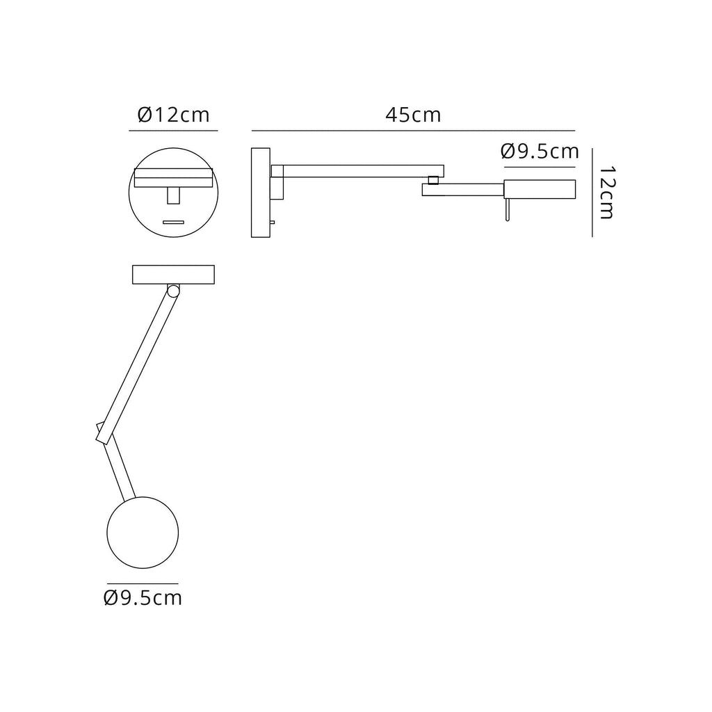 Luminosity Designs - Word Adjustable Wall Light - Luminosity Designs Ltd