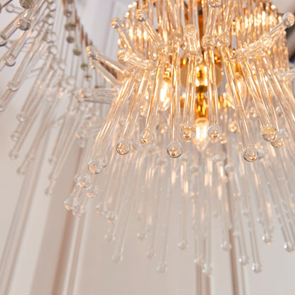 Xena Multi Layered Glass Droplet Chandelier