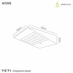 Mantra - Yeti Touch Solar Wall Light - Luminosity Designs Ltd