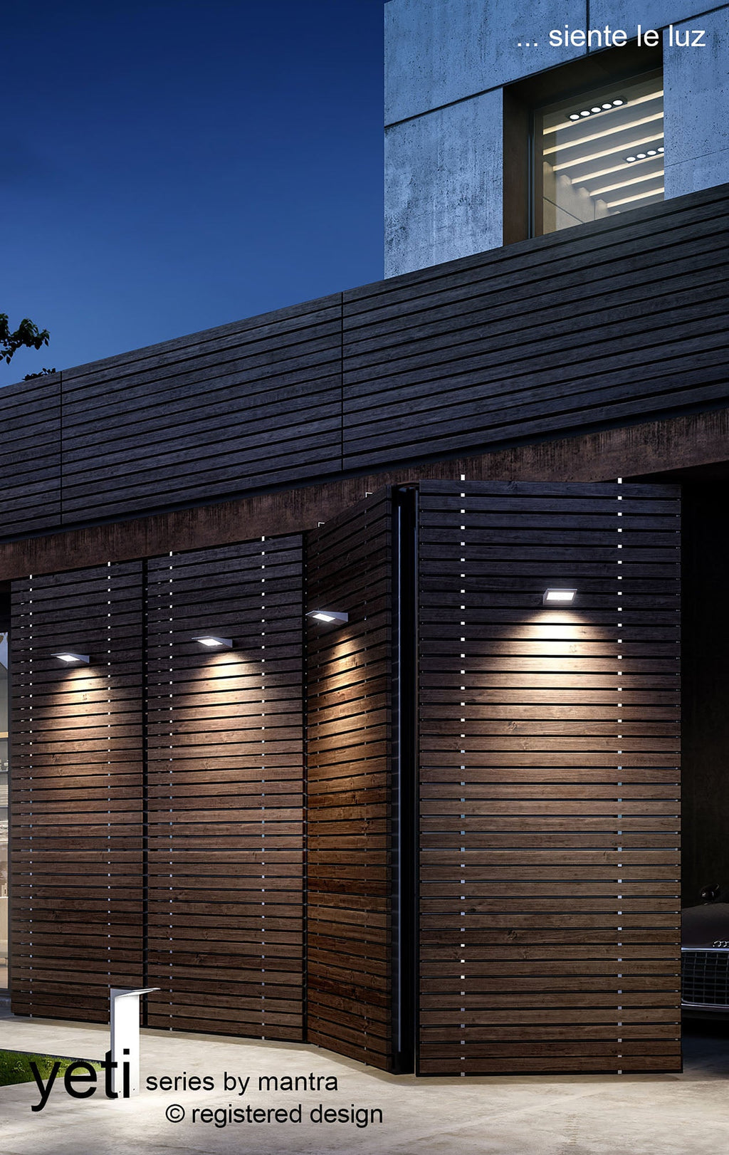 Mantra - Yeti Touch Solar Wall Light - Luminosity Designs Ltd